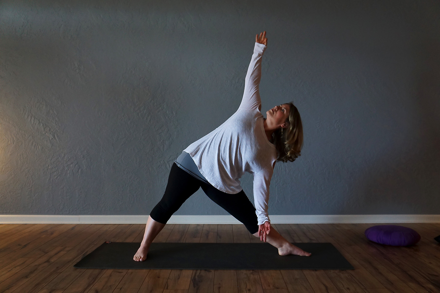 yoga pose while standing