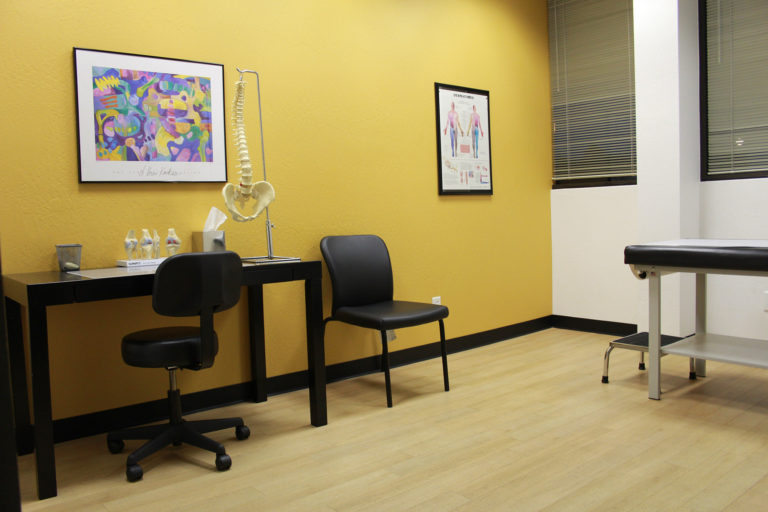 waiting area with chairs