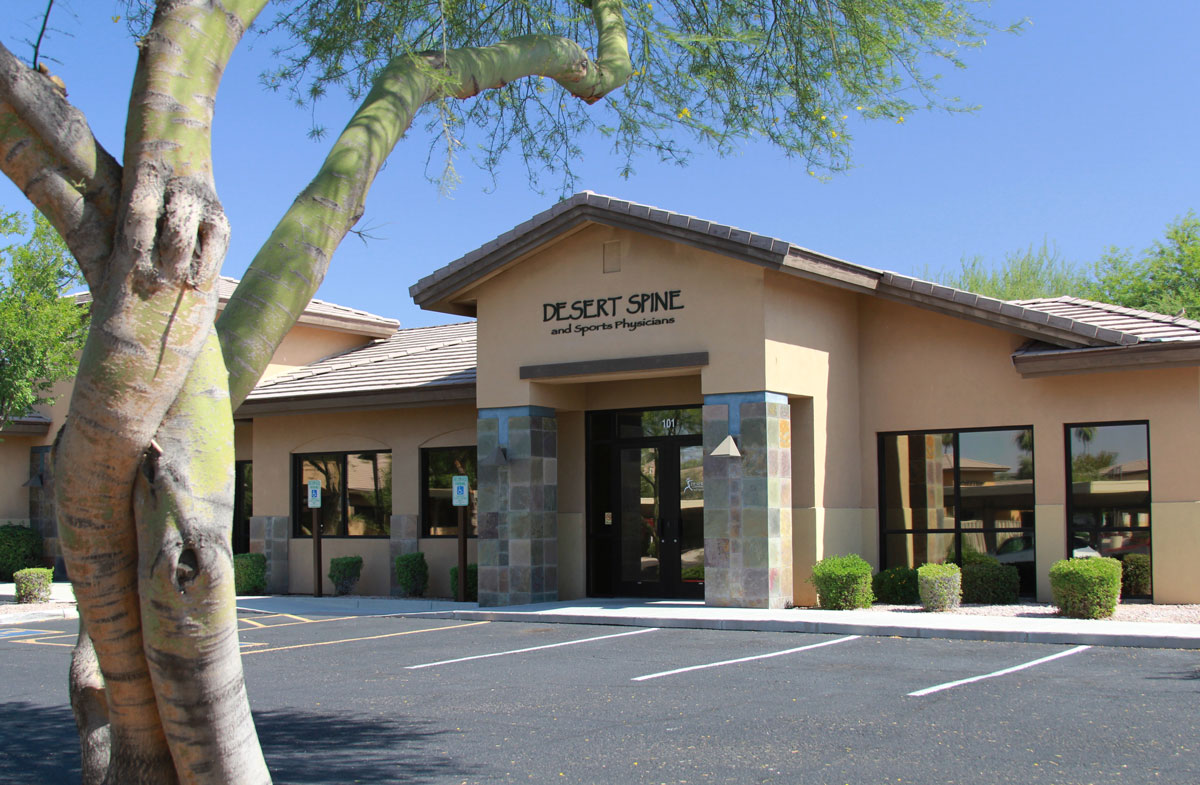 outside front view of Desert Spine and Sports Physicians building